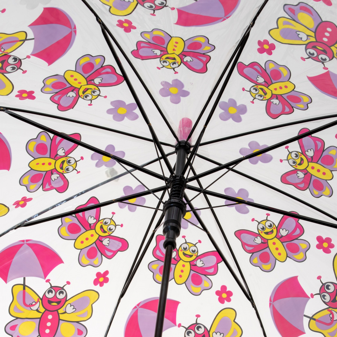 Automatyczna parasolka dla dziecka z motylem