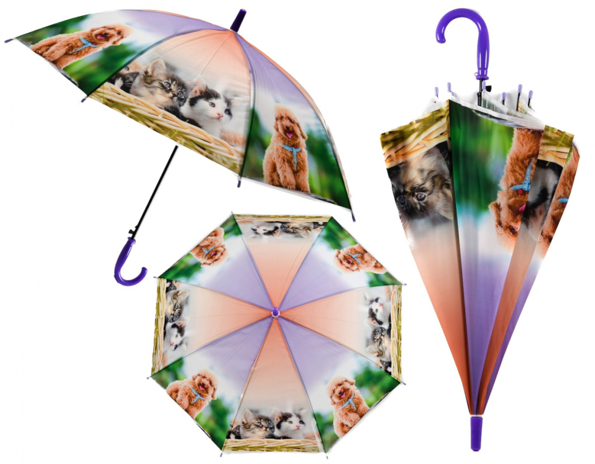 Parasolka dla dziecka – wzór Pies i Kot