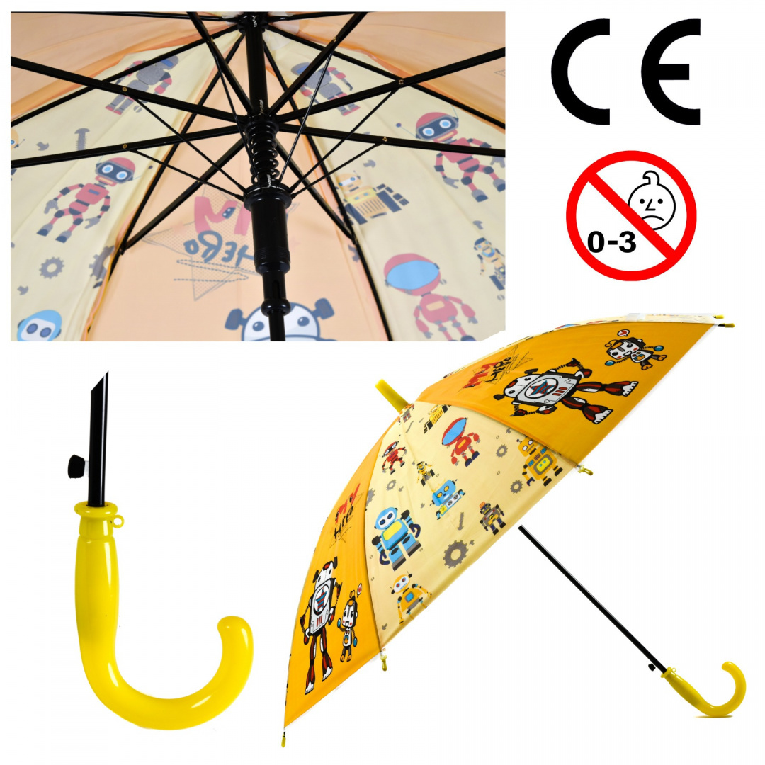 Parasolka dla dzieci z wzorem robota